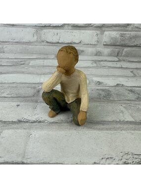 Willow Tree Susan Lordi Artist Inquisitive Child Figurine Boy